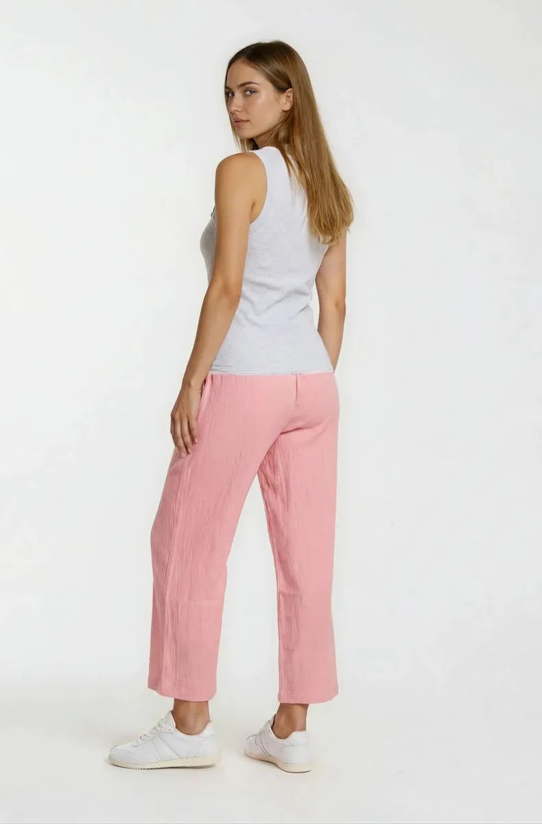 Cropped Wide Leg Pants - Pink sold by Fairweather product image thumbnail 2