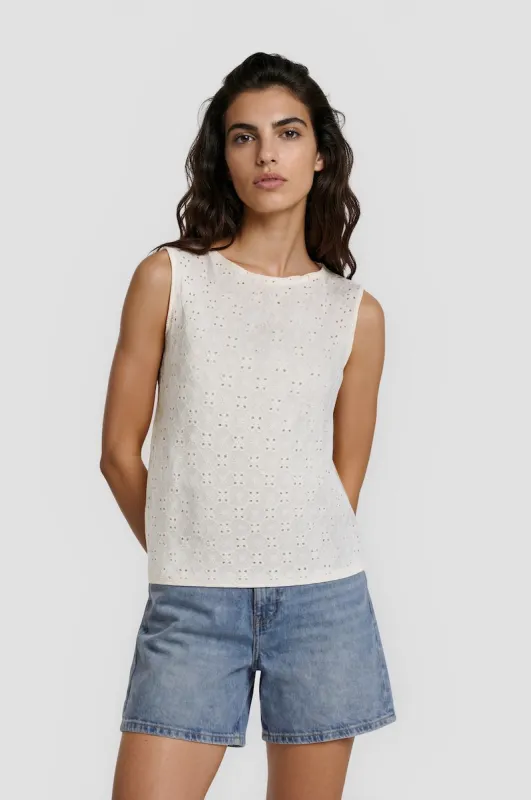 Cowl Neck Top - White made by Fairweather