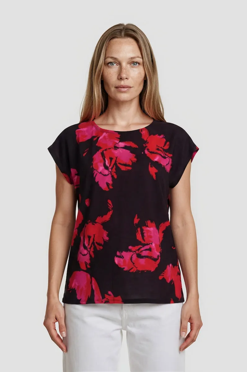 Basic Printed Tee - Magenta sold by Fairweather