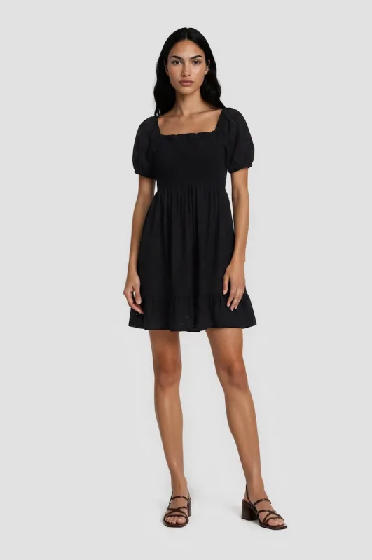 Smock Dress - Black made by Fairweather