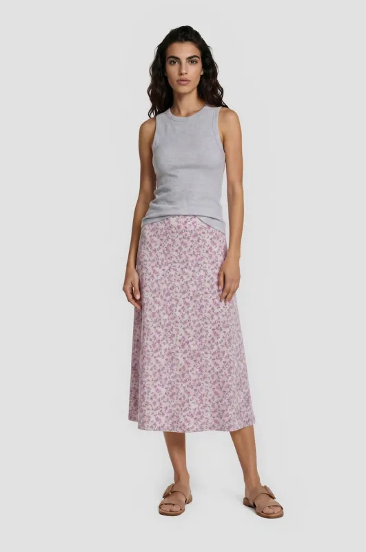 Fold Over Midi Skirt - Lavender made by Fairweather
