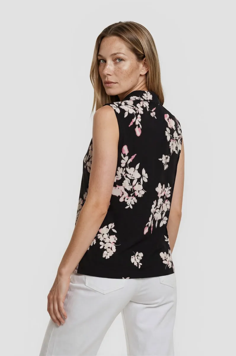 Sleeveless Tie Neck Top - Black sold by Fairweather product image thumbnail 2