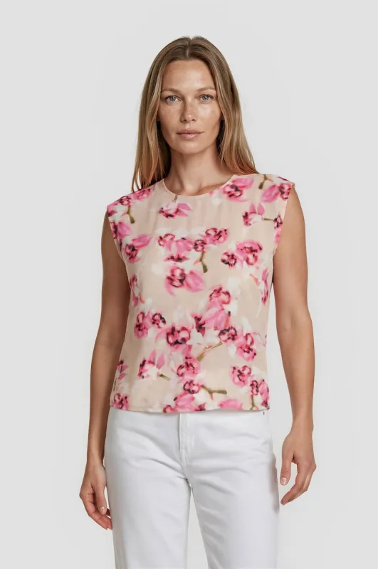 Basic Printed Tee - Blush made by Fairweather