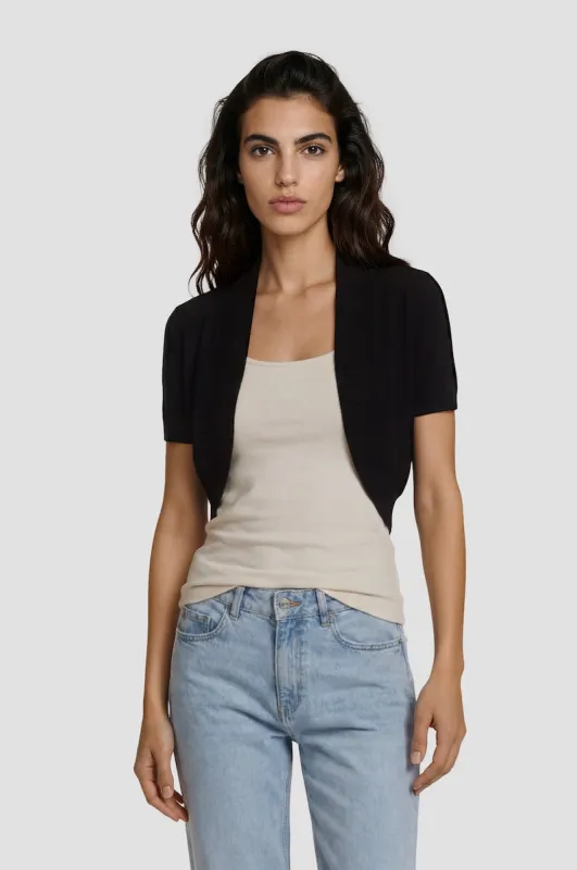 Cap Sleeve Shrug - Black made by Fairweather