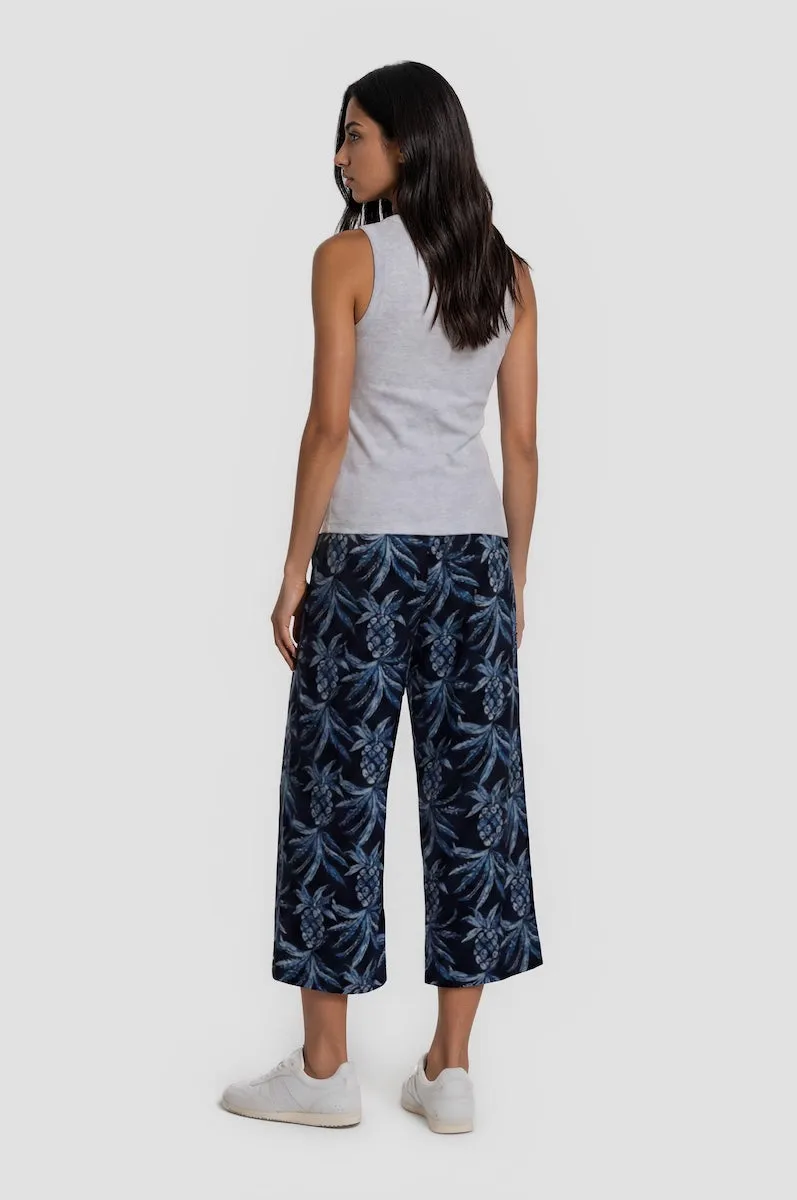 Printed Cropped Pants - Navy sold by Fairweather product image thumbnail 2