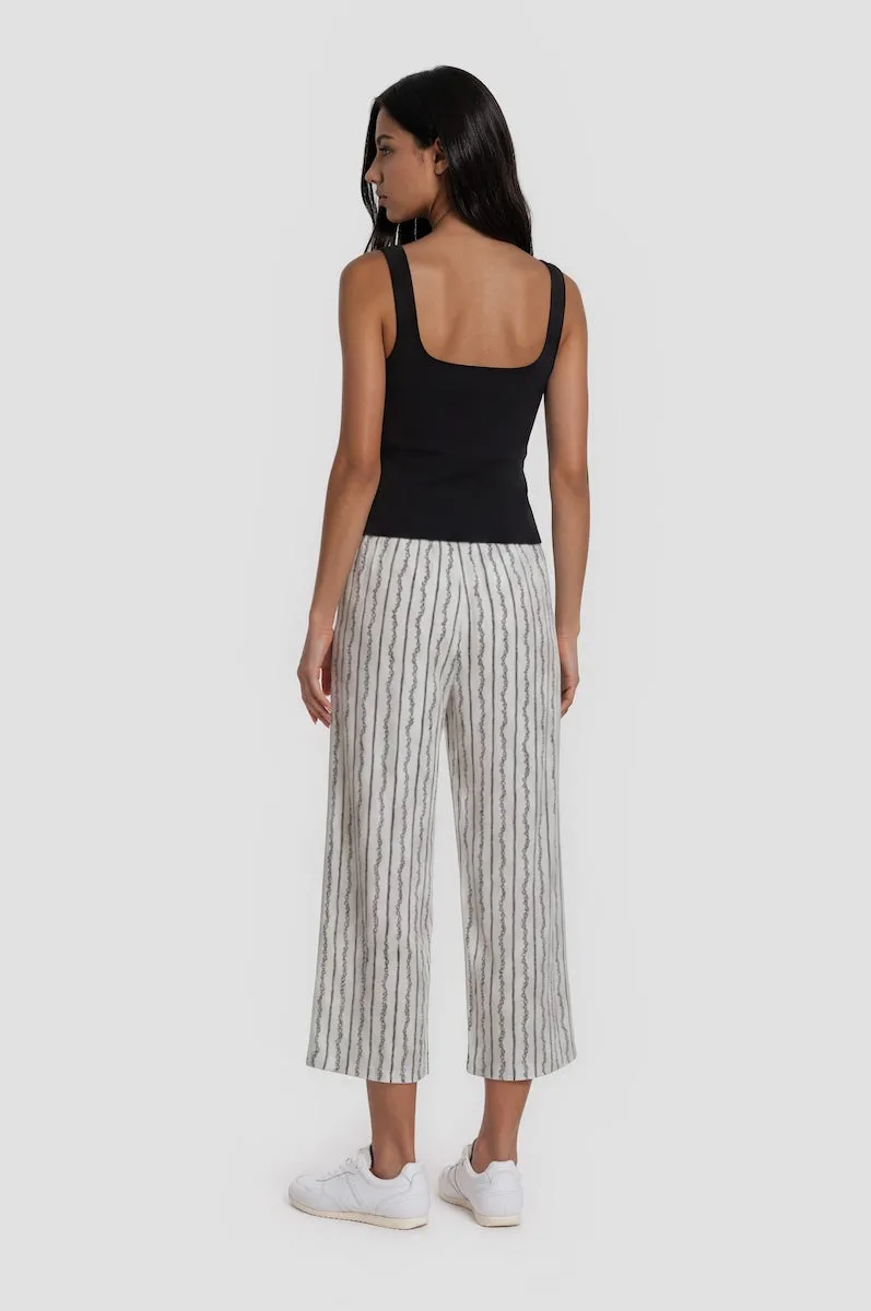 Printed Cropped Pants - White sold by Fairweather product image thumbnail 2
