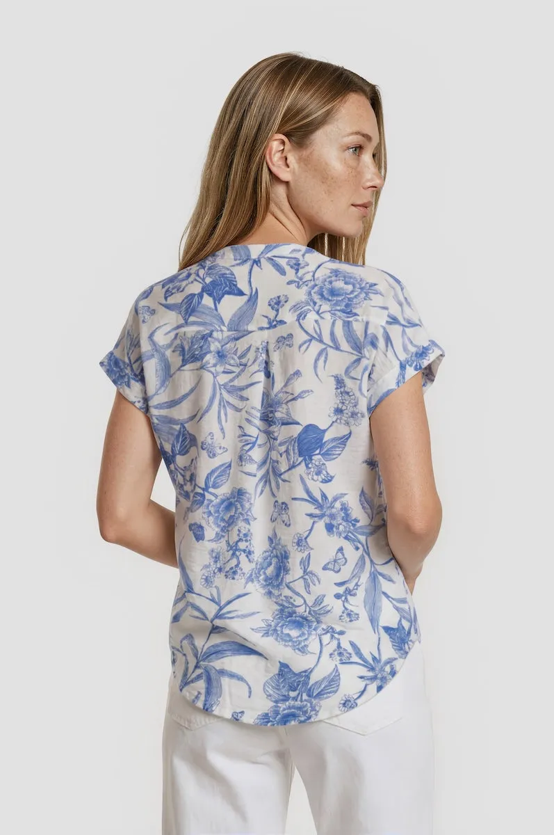 Short Sleeve Printed Shirt - Blue sold by Fairweather product image thumbnail 2