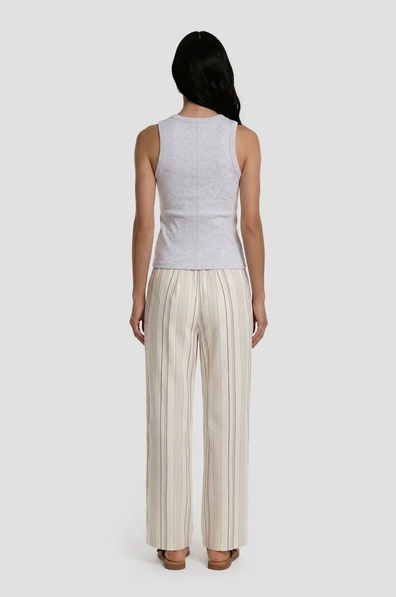 Striped Wide Leg Pants - Cream sold by Fairweather product image thumbnail 2