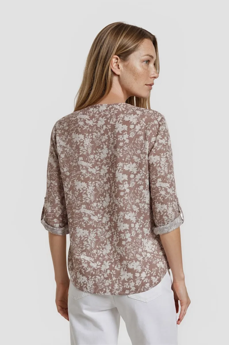 Roll Up Sleeve Blouse - Beige sold by Fairweather product image thumbnail 2
