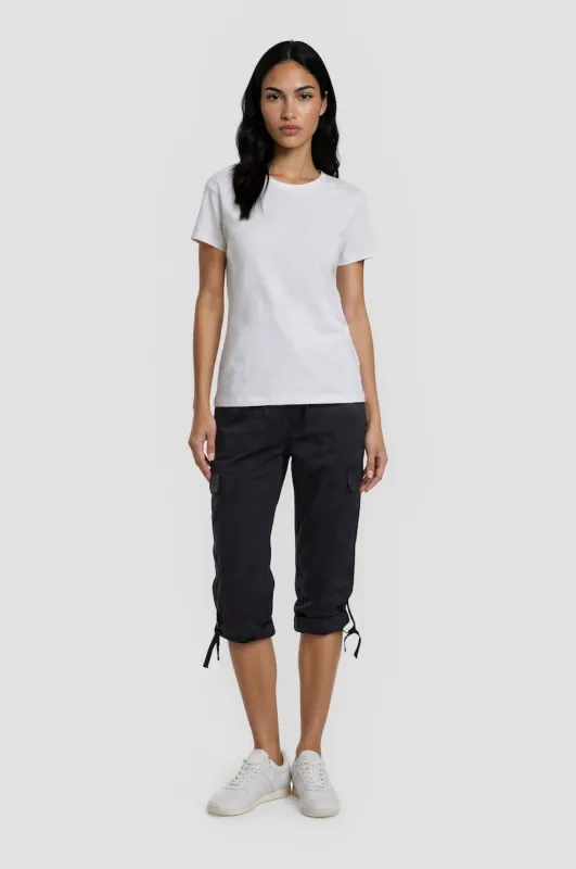 Cotton Zip Capris - Brown made by Fairweather