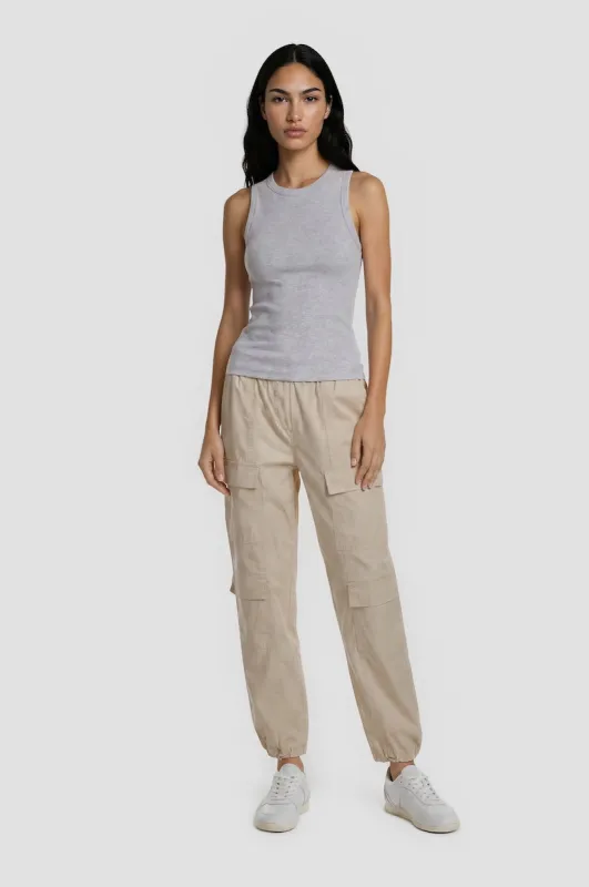 Double Pocket Cargo Pants - Cream made by Fairweather
