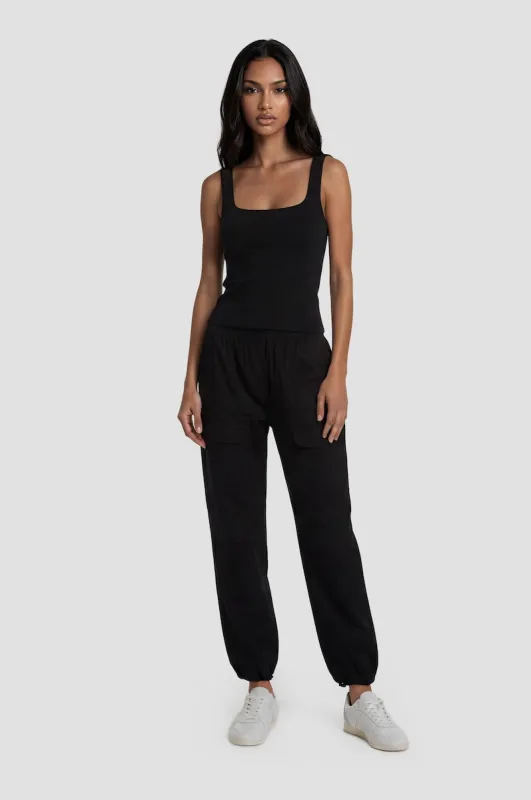 Double Pocket Cargo Pants - Black made by Fairweather