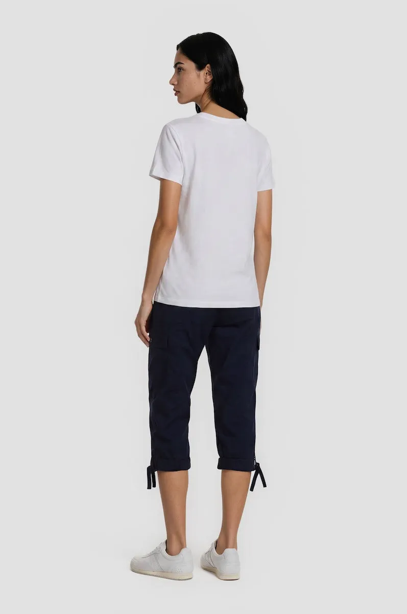 Cotton Zip Capris - Navy sold by Fairweather product image thumbnail 2