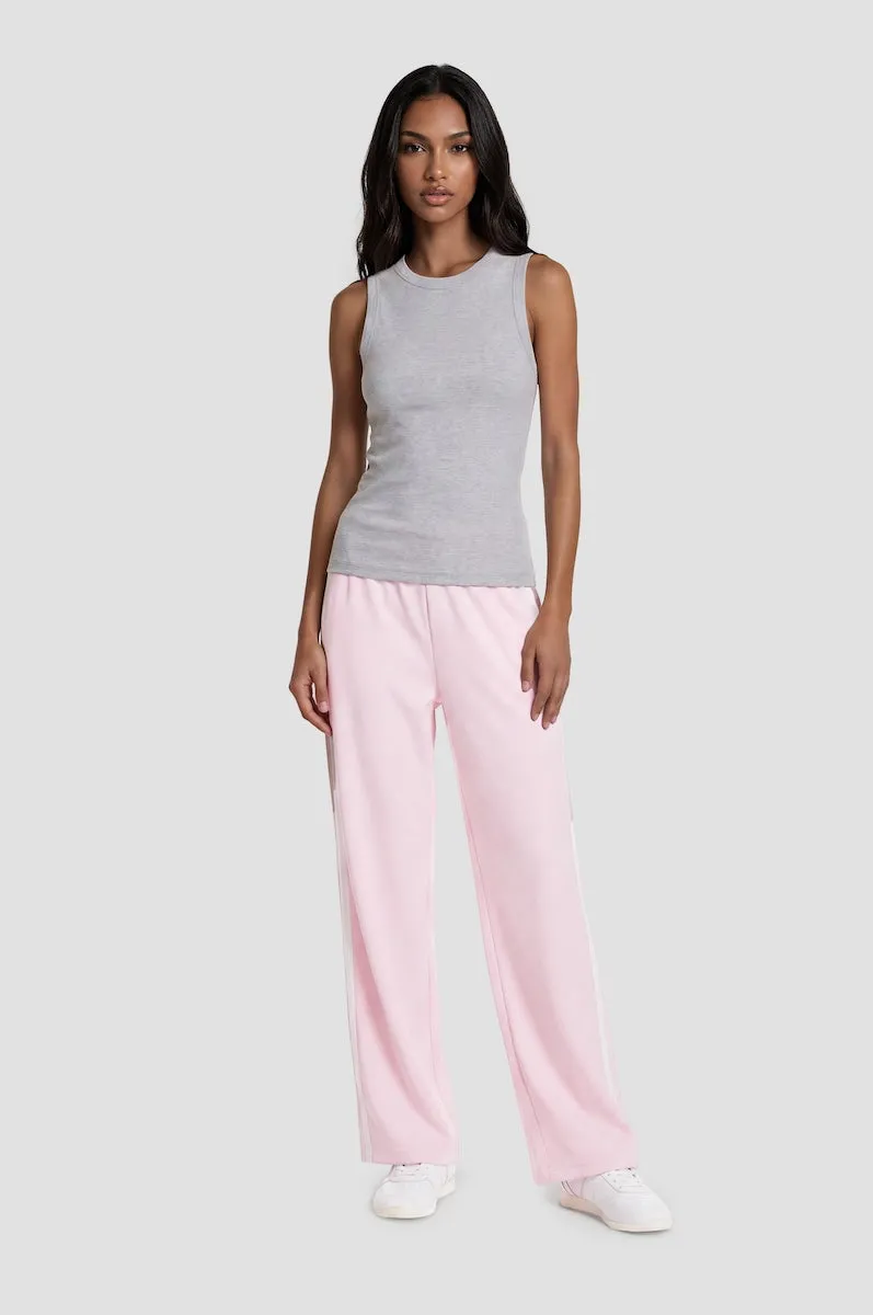Contrast Wide Leg Pants - Pink sold by Fairweather