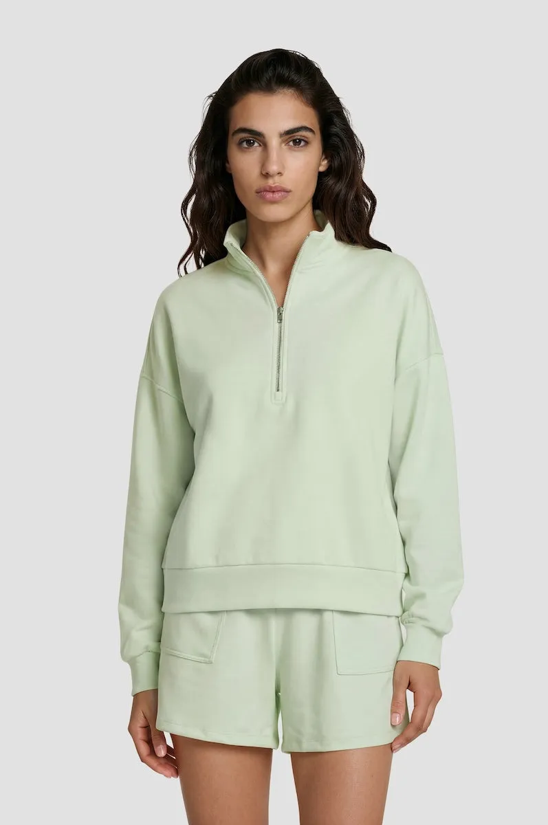 Classic Half Zip Pullover - Green sold by Fairweather