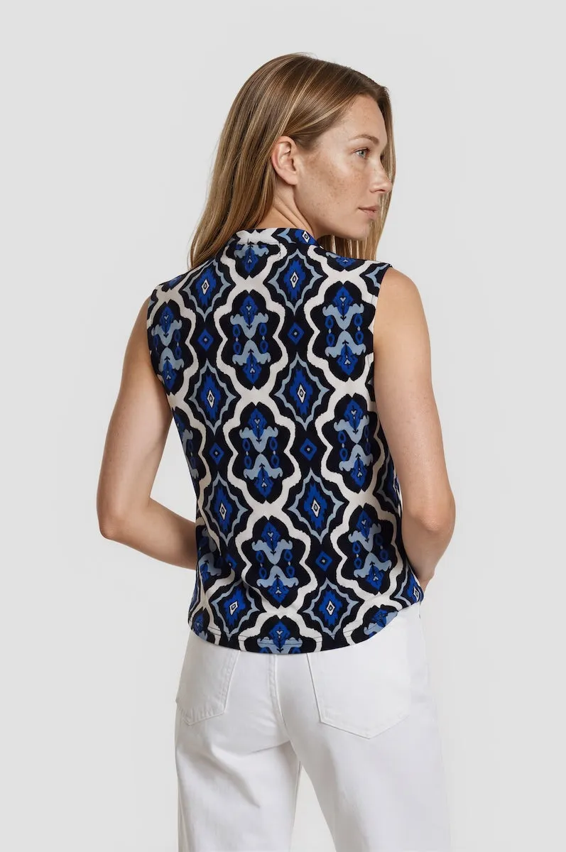 Sleeveless Printed Top - Navy sold by Fairweather product image thumbnail 2