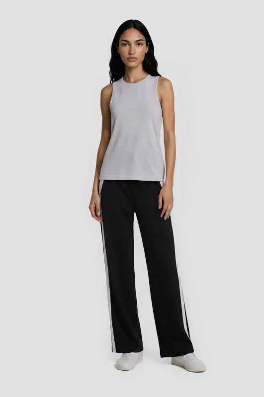 Contrast Wide Leg Pants - Black made by Fairweather
