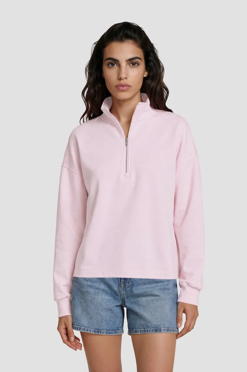 Classic Half Zip Pullover - Pink sold by Fairweather