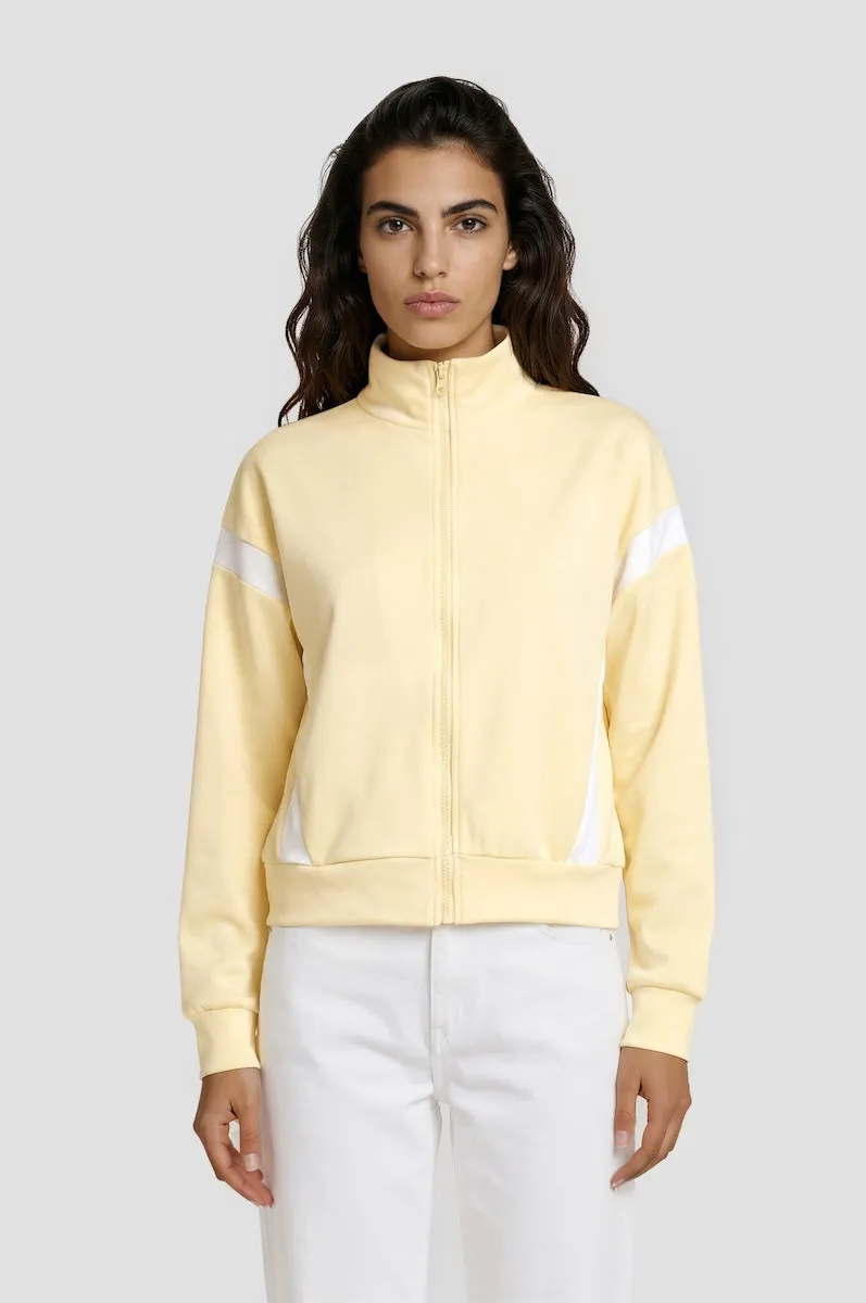 Contrast Zip Up - Yellow sold by Fairweather