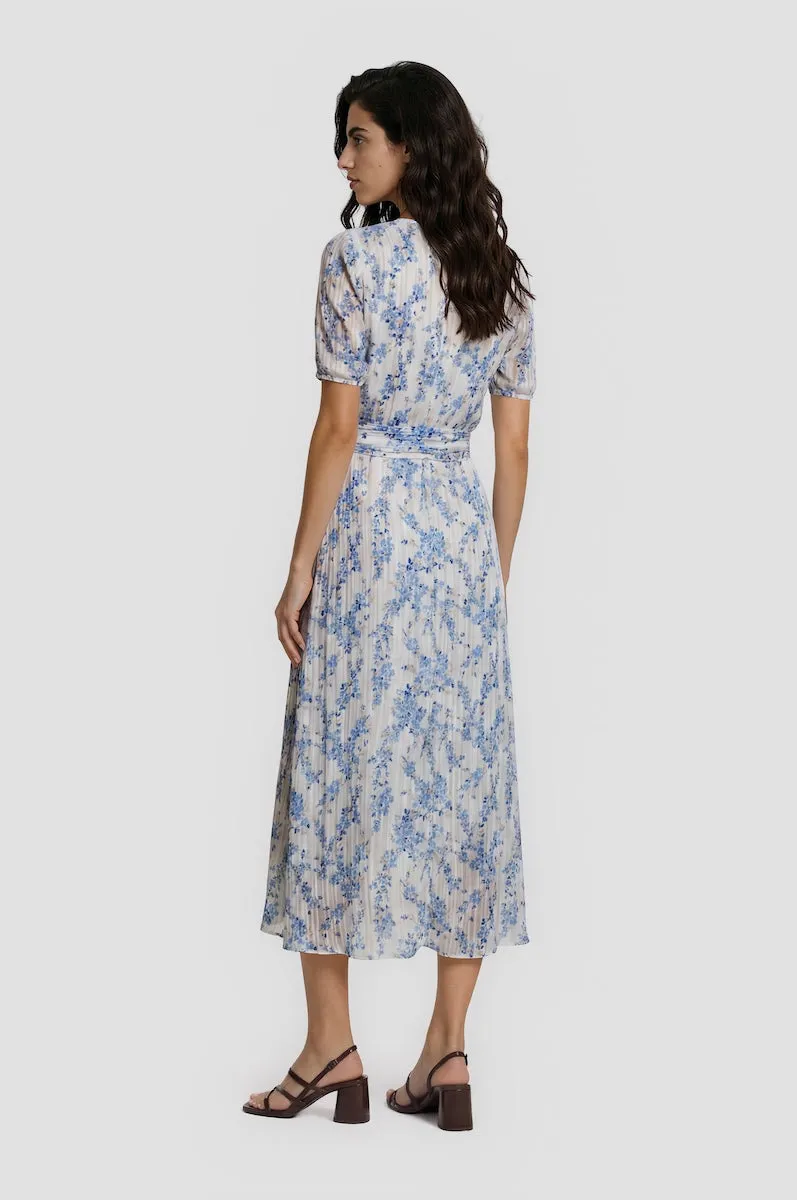 Short Sleeve Chiffon Wrap Dress - White sold by Fairweather product image thumbnail 2