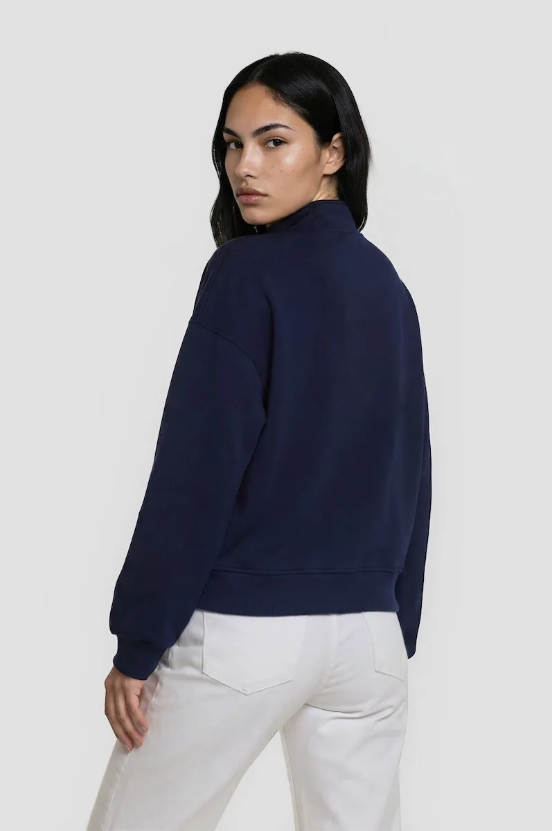 Classic Half Zip Pullover - Navy sold by Fairweather product image thumbnail 2