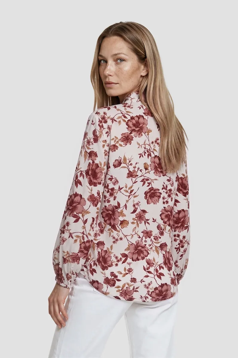 Printed Long Sleeve Blouse - Cream sold by Fairweather product image thumbnail 2