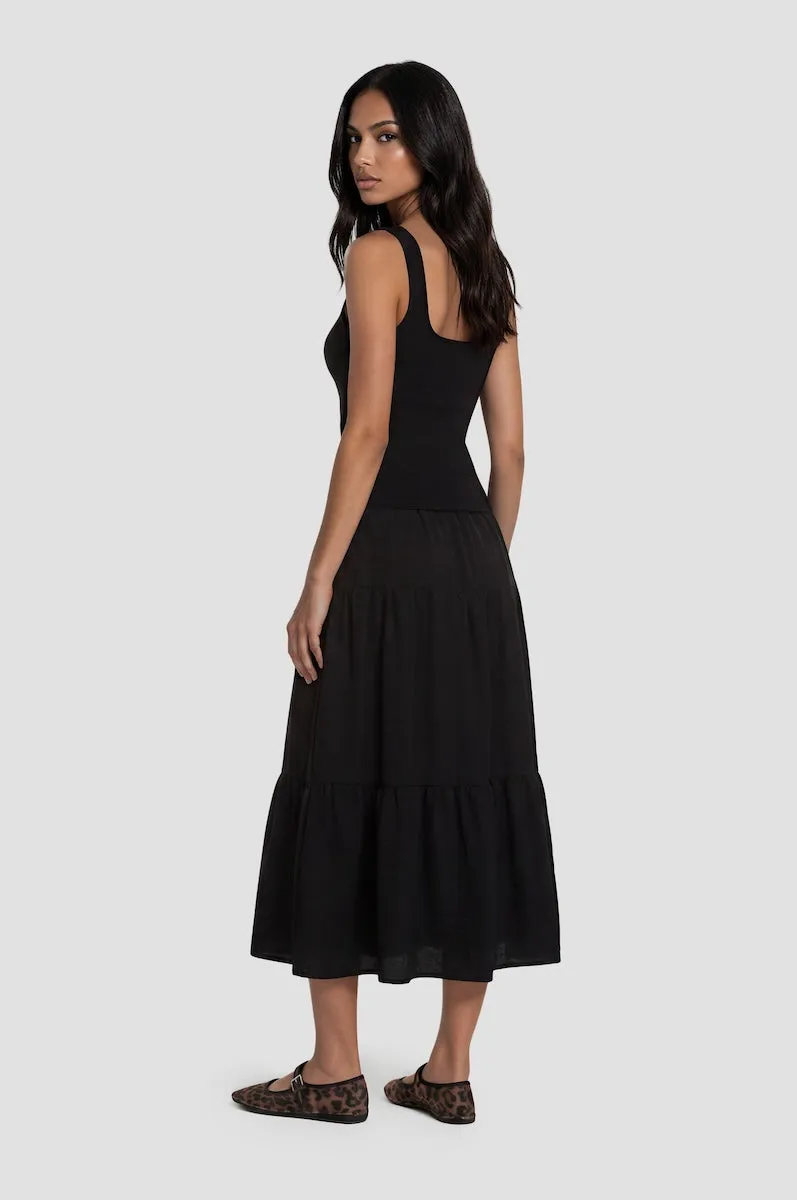 Tiered Maxi Skirt - Black sold by Fairweather product image thumbnail 2