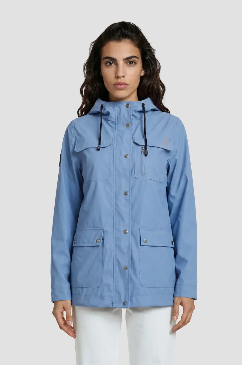 Lightweight Reflective Rain Jacket - Blue sold by Fairweather