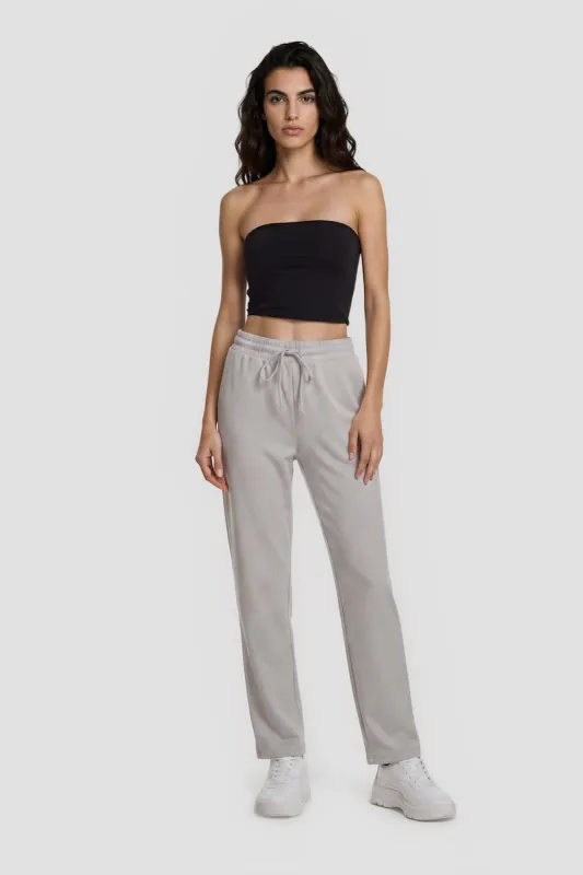 Tie-Up Straight Sweatpants - Grey made by Fairweather