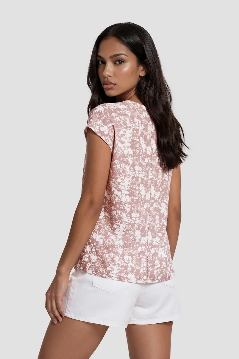 Short Sleeve Round Neck Shirt - Pink sold by Fairweather product image thumbnail 2