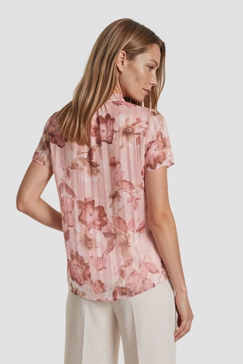 Short Sleeve Ruffle Neck Top - Pink sold by Fairweather product image thumbnail 2