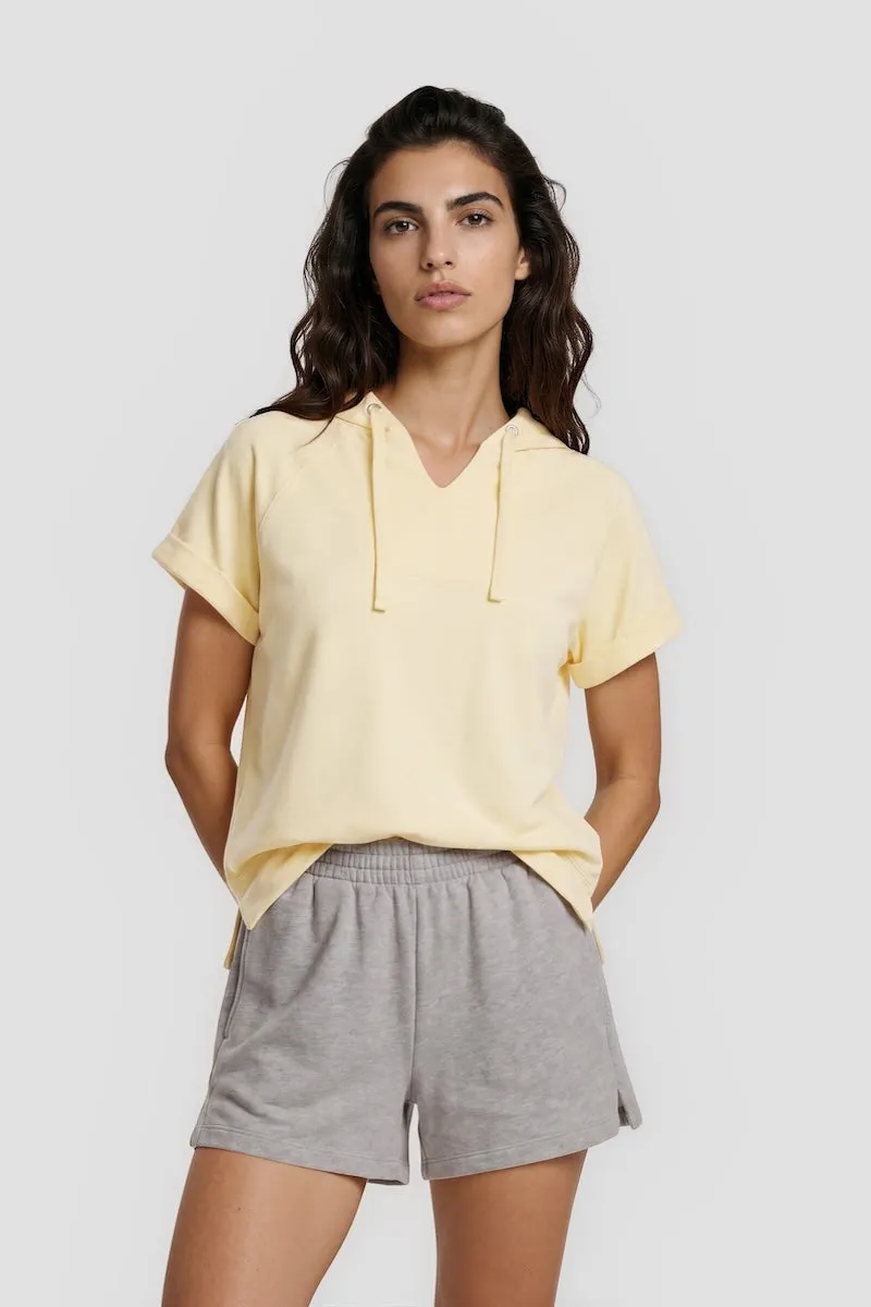 Short Sleeve Hoodie - Yellow sold by Fairweather