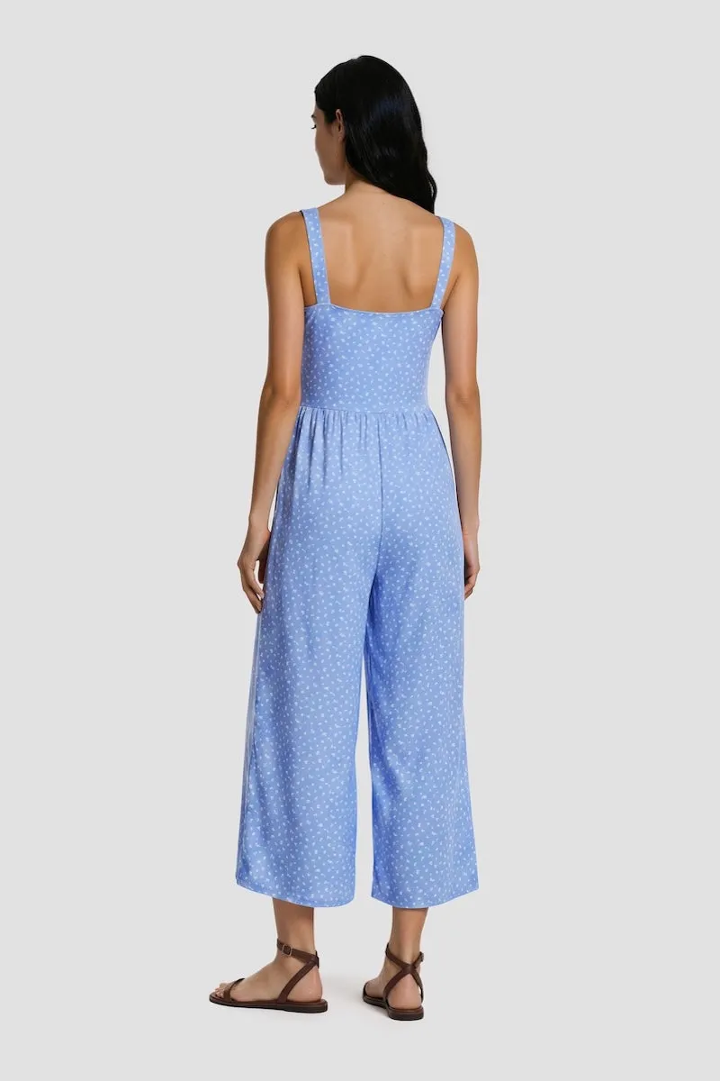 Scoop Neck Sleeveless Jumpsuit - Blue sold by Fairweather product image thumbnail 2