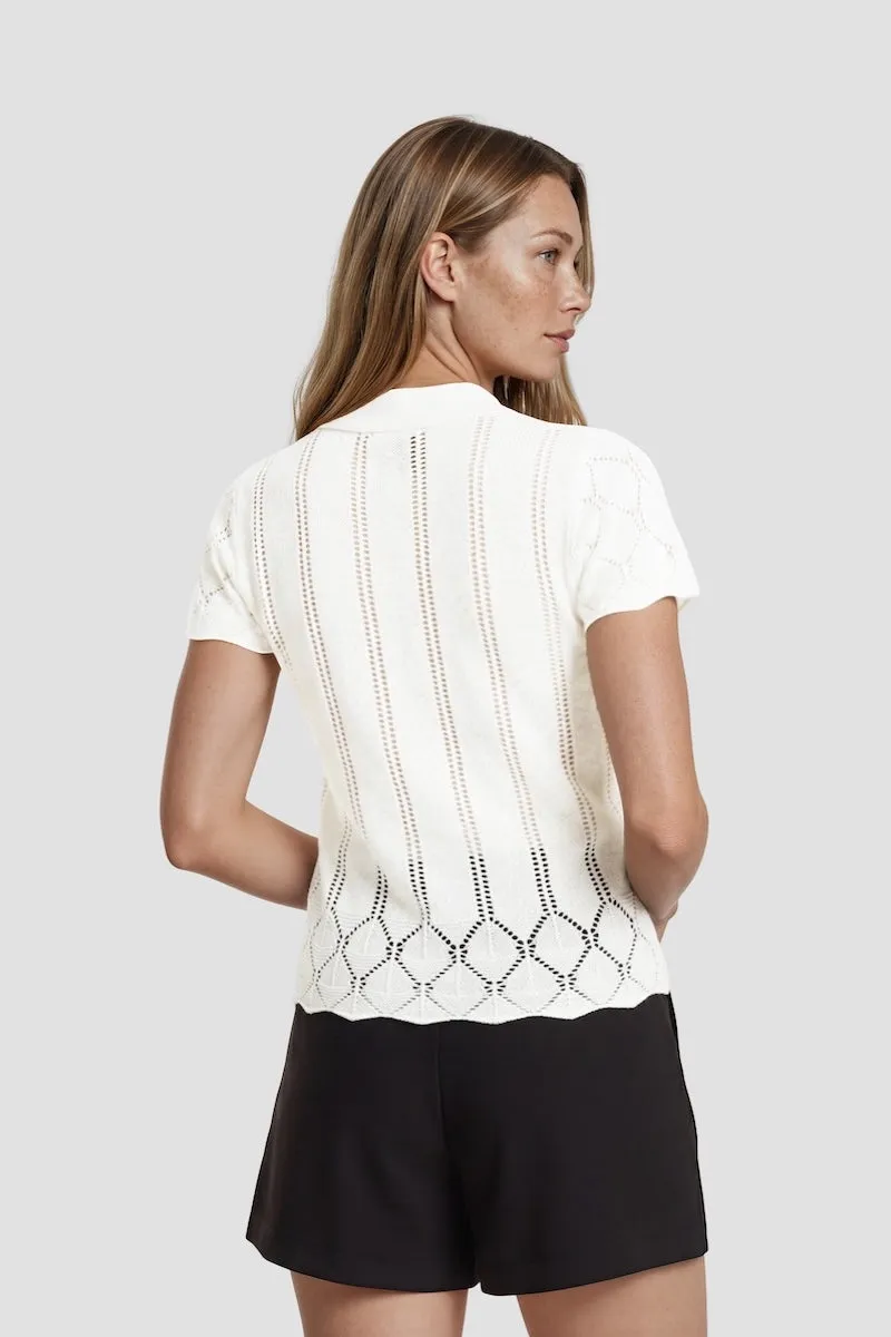 Short Sleeve Open Cardigan - White sold by Fairweather product image thumbnail 2