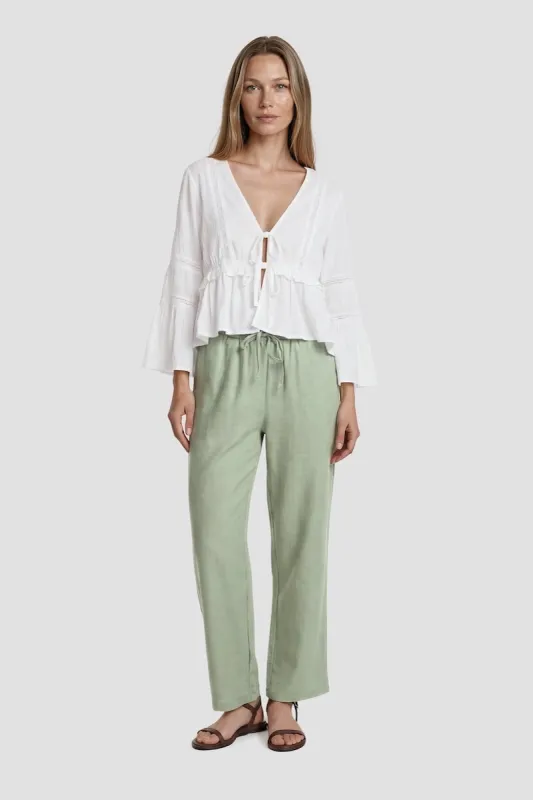Tie-Up Pants - Green made by Fairweather