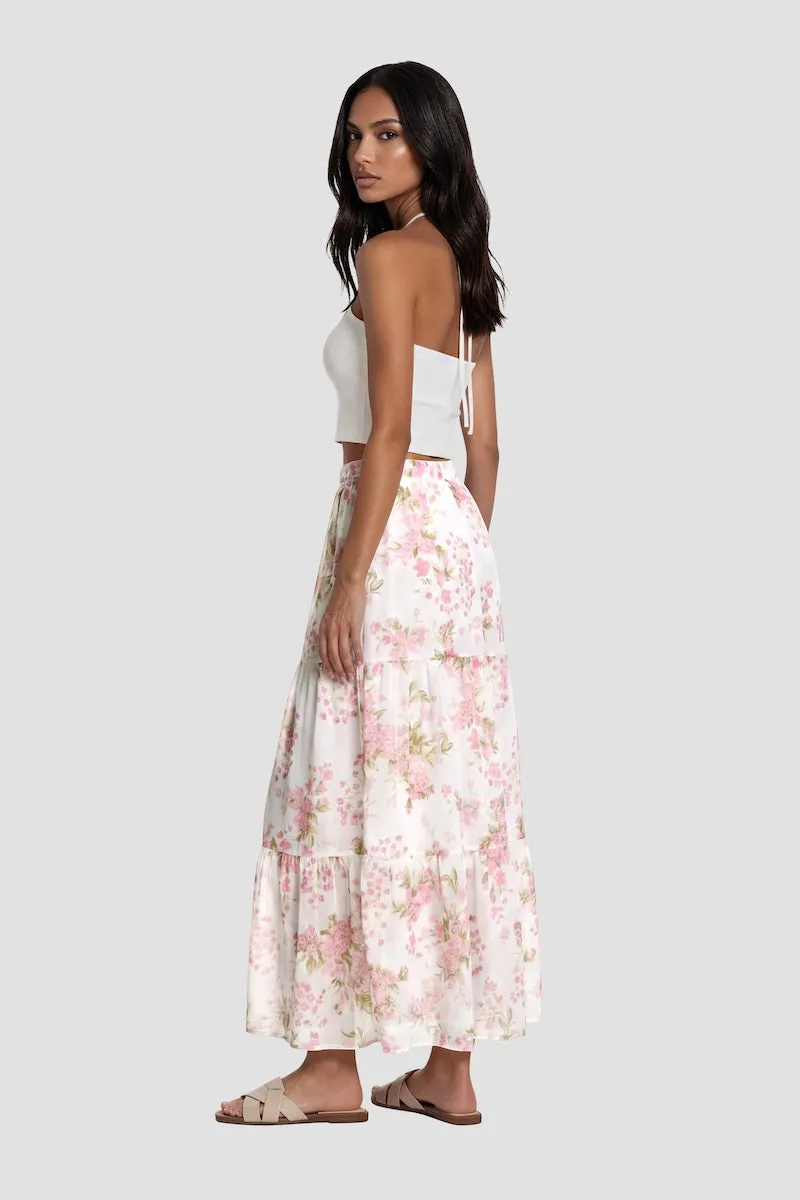 Printed Maxi Skirt - Blush sold by Fairweather product image thumbnail 2