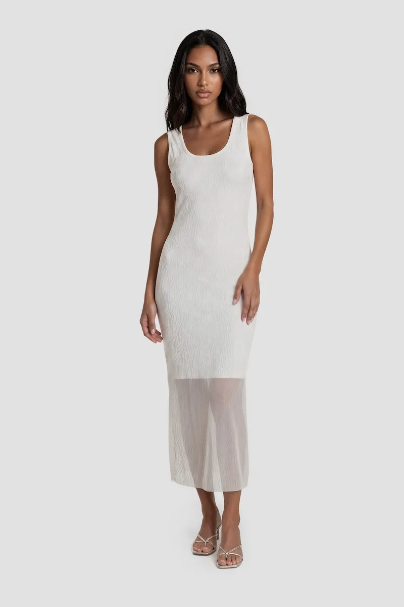 Sleeveless Midi Dress - White sold by Fairweather