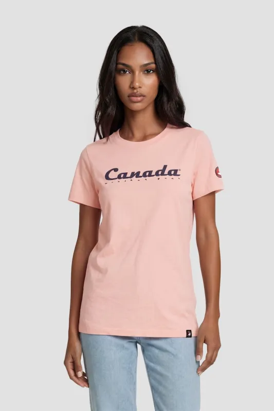 Short Sleeve Printed Tee - Blush made by Fairweather