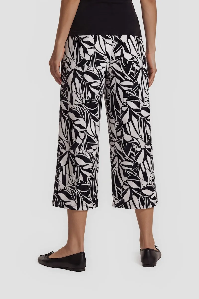 Printed Flowy Capris - Black sold by Fairweather product image thumbnail 2