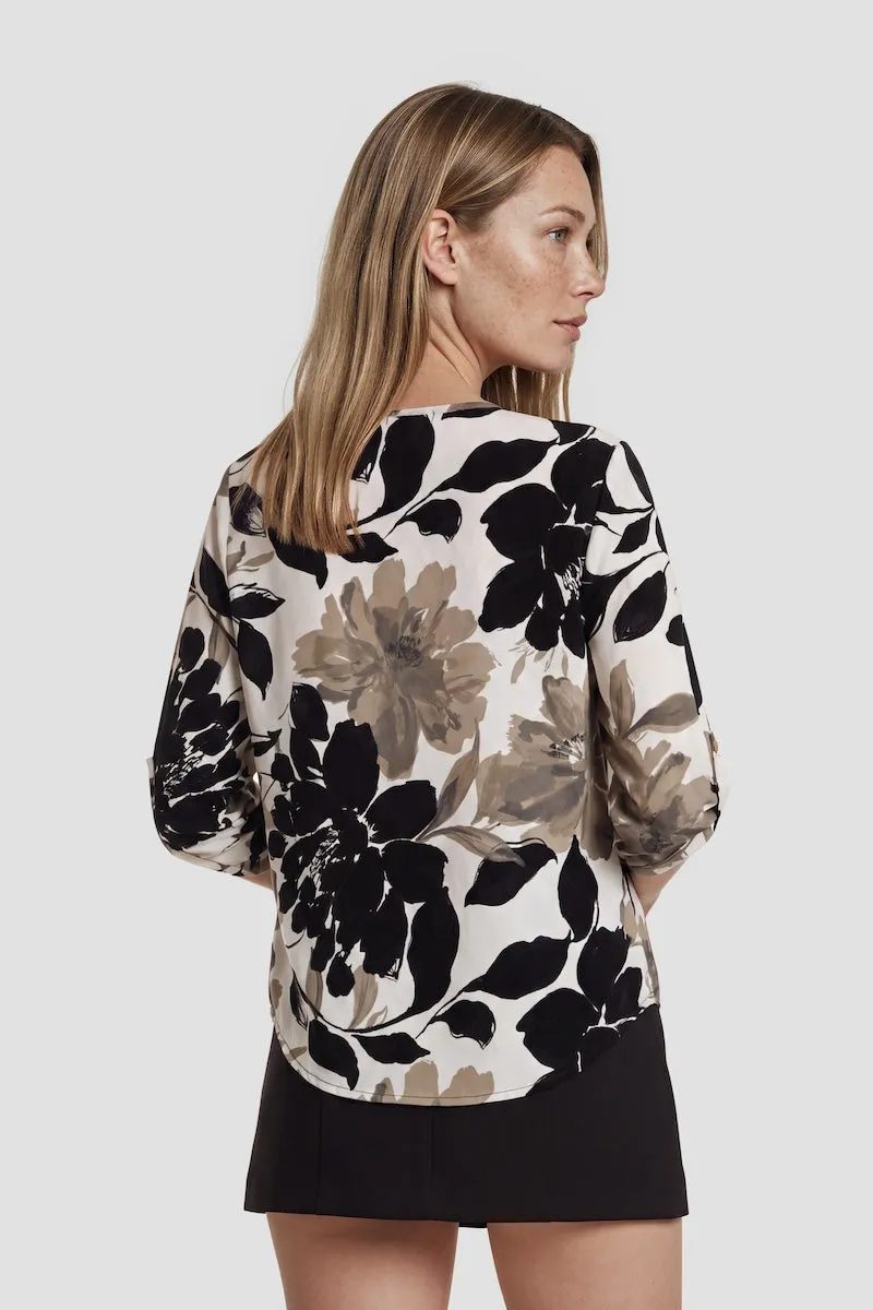 Flower Print Boat Neck Shirt - Multi sold by Fairweather product image thumbnail 2
