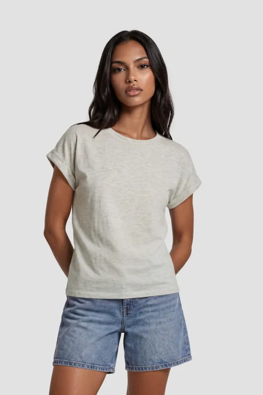 Short Sleeve Round Neck Shirt - Grey made by Fairweather