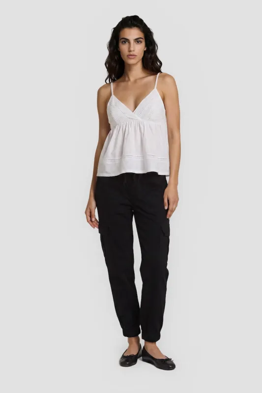 Tie-Up Pants With Side Pockets - Black made by Fairweather