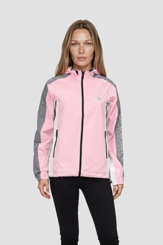 Mid Length Zip Up Lightweight Jacket - Pink made by Fairweather