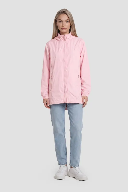 Zip Up Lightweight Jacket - Pink made by Fairweather