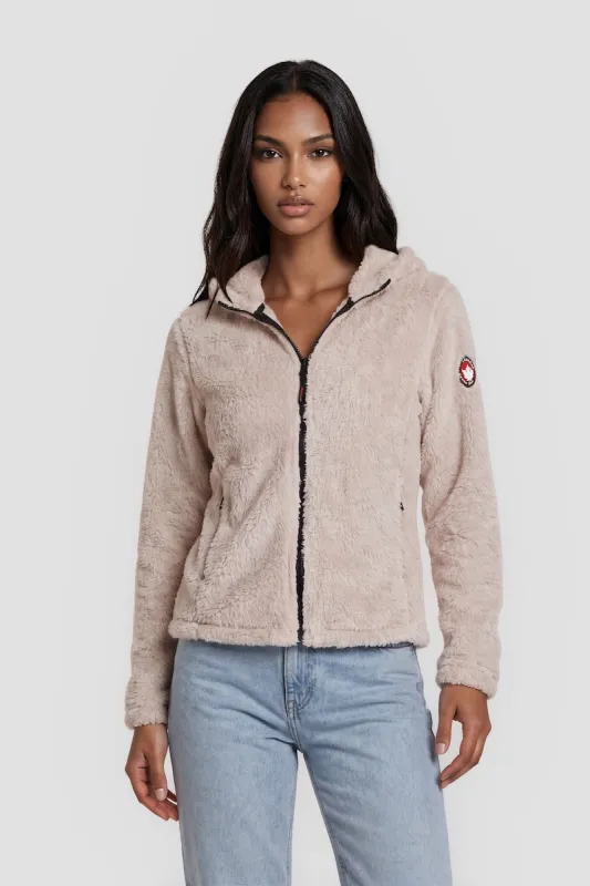 Long Sleeve Zip-Up Hoodie - Blush made by Fairweather