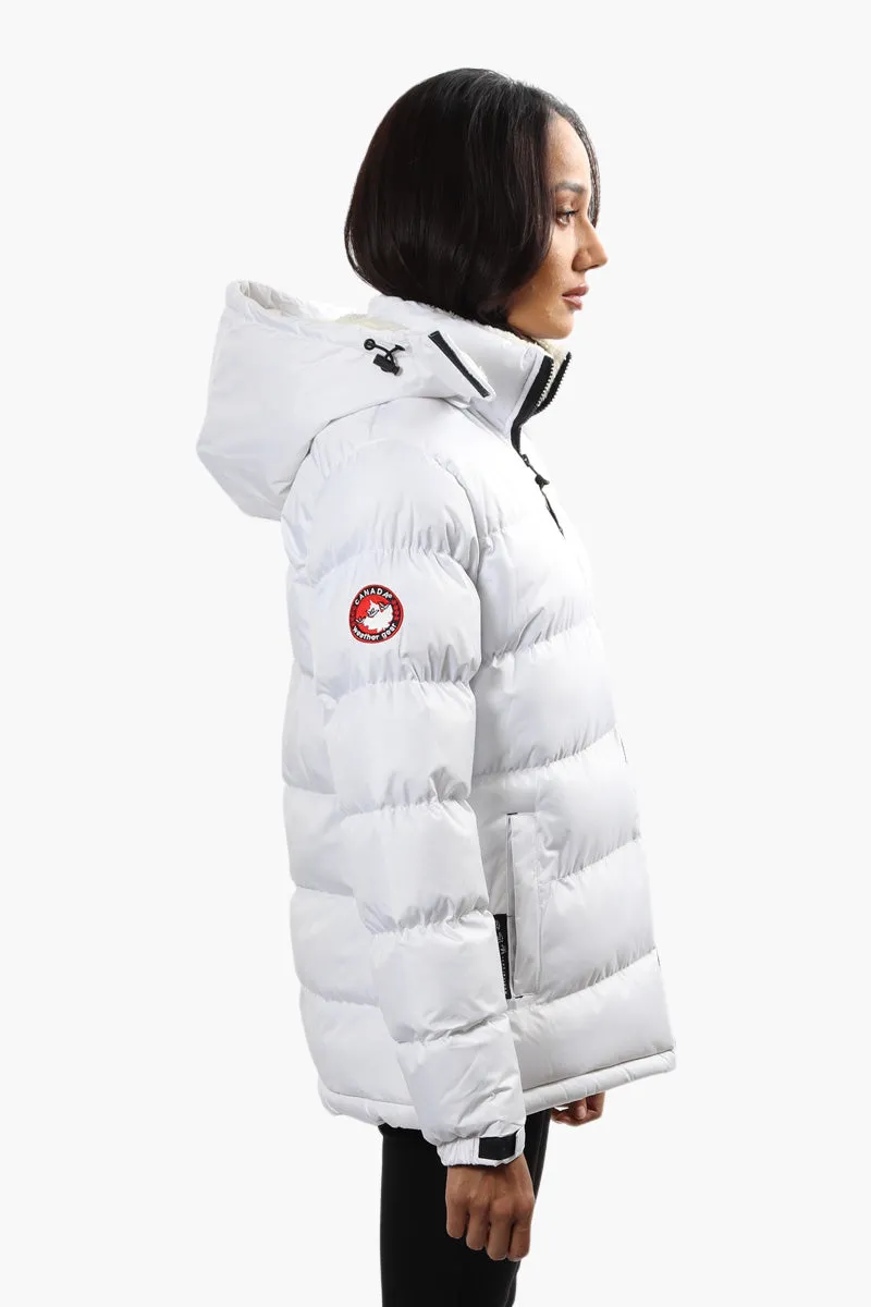 Canada Weather Gear Sherpa Collar Bomber Jacket - White sold by Fairweather product image thumbnail 3