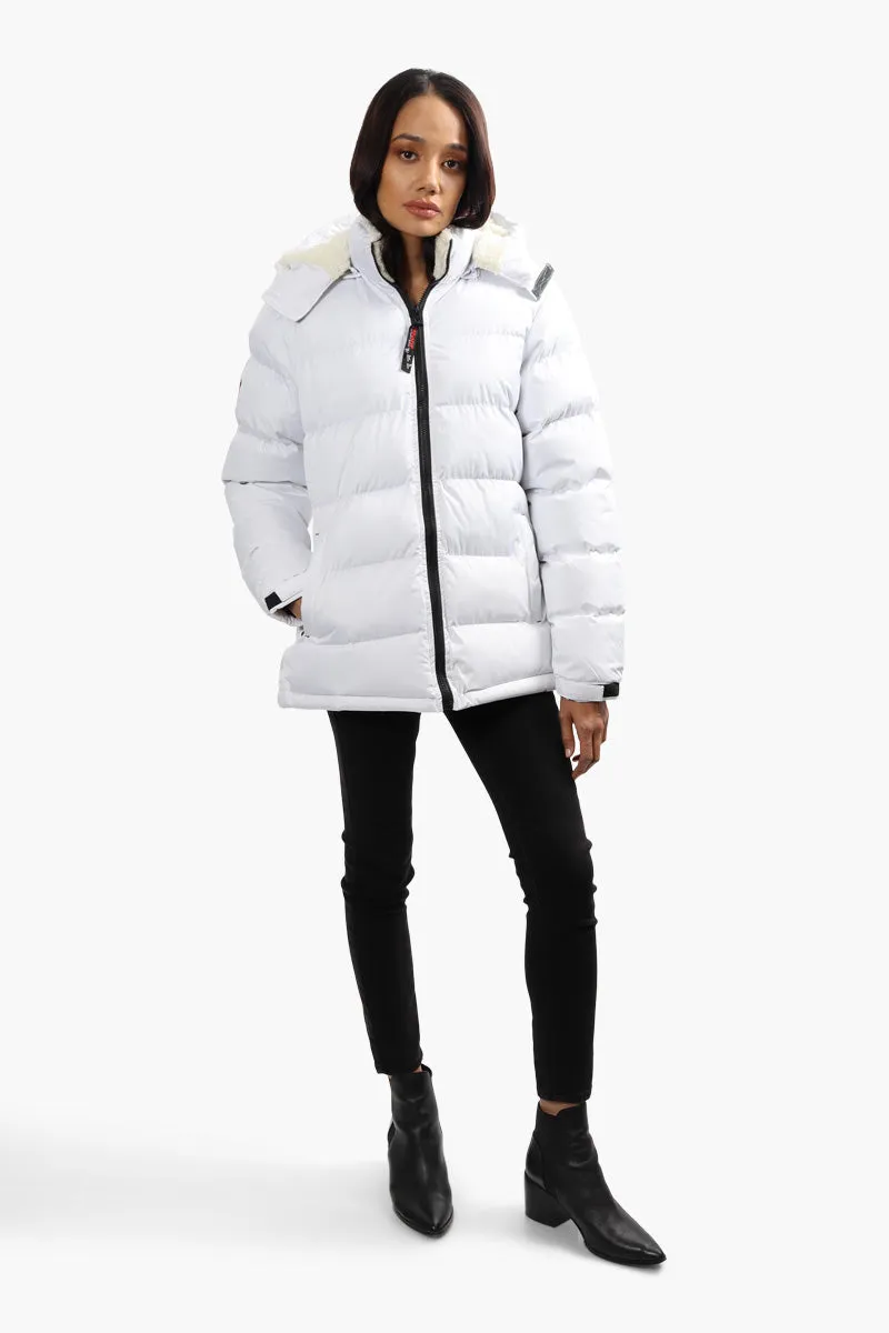 Canada Weather Gear Sherpa Collar Bomber Jacket - White sold by Fairweather product image thumbnail 2