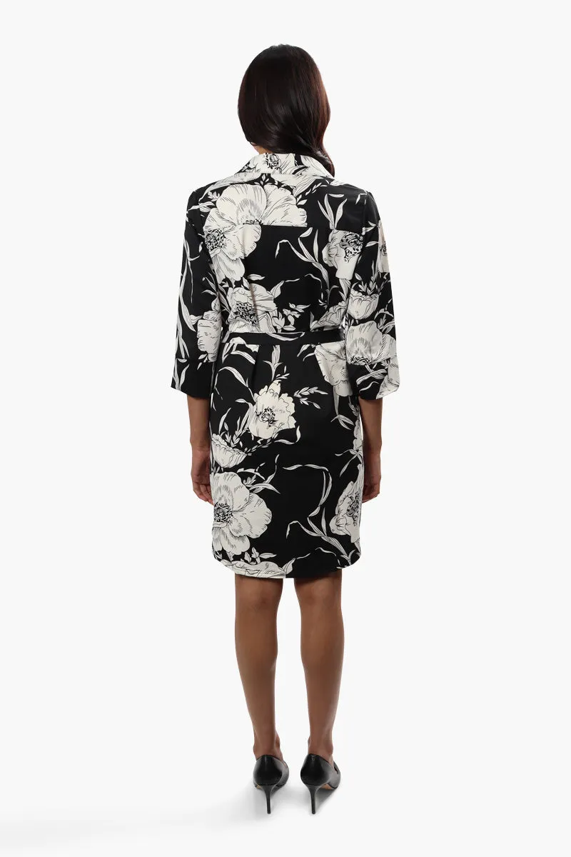 Beechers Brook Floral Belted Day Dress - Black sold by Fairweather product image thumbnail 4