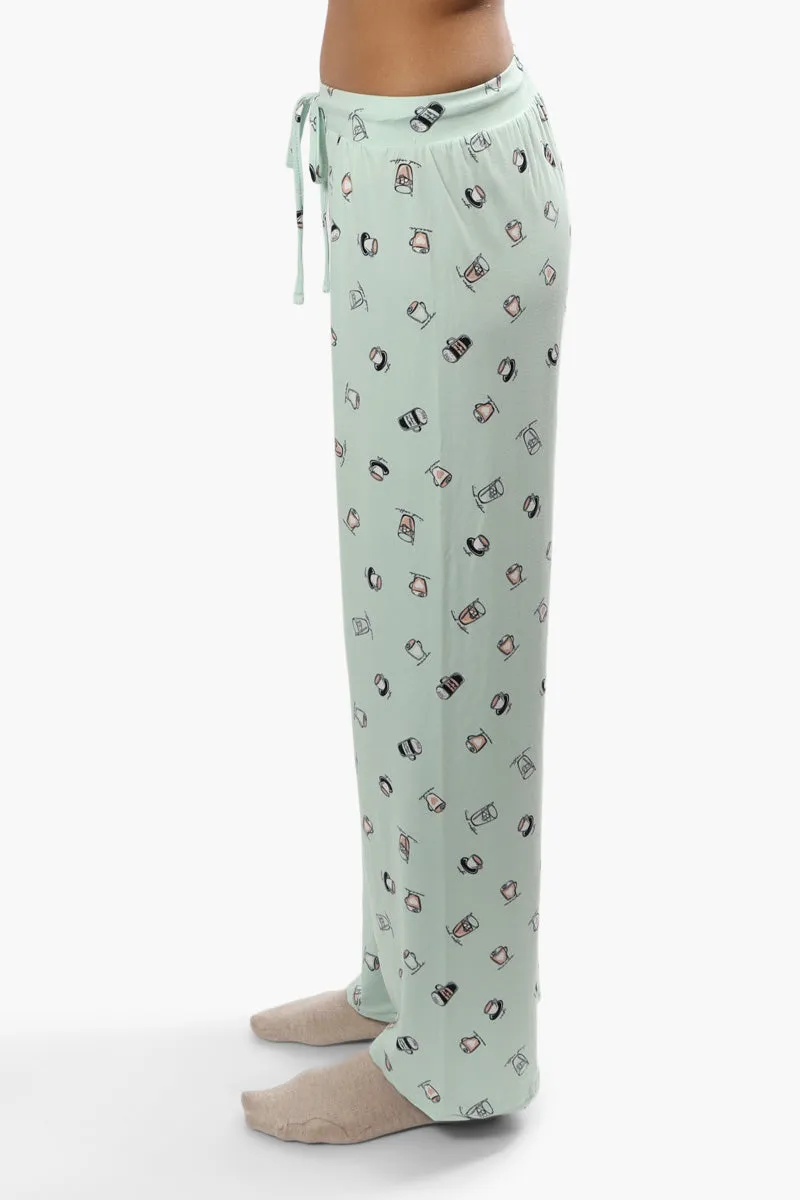 Cuddly Canuckies Coffee Print Pajama Pants - Mint sold by Fairweather product image thumbnail 3