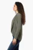 International INC Company Long Sleeve Open Wrap Cardigan - Olive sold by Fairweather